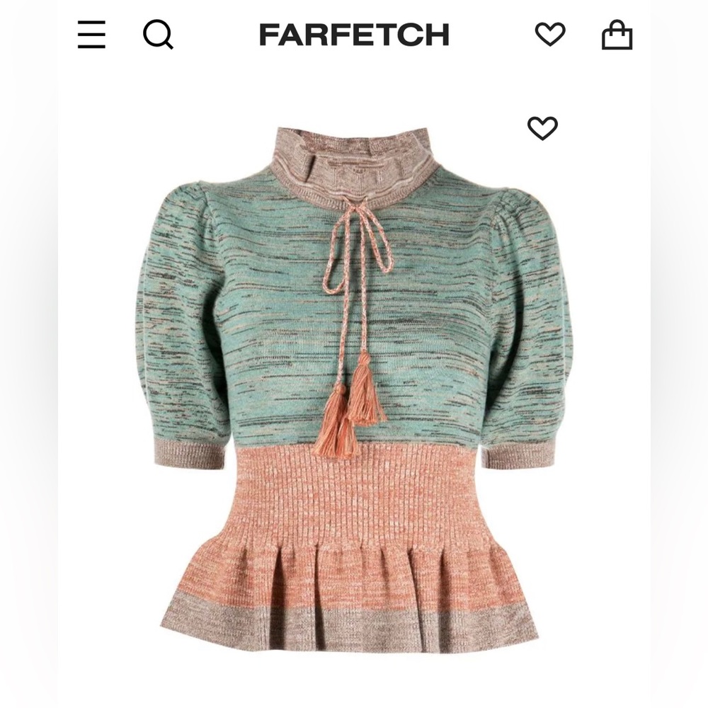 Ulla Johnson Ava colour-block knit top